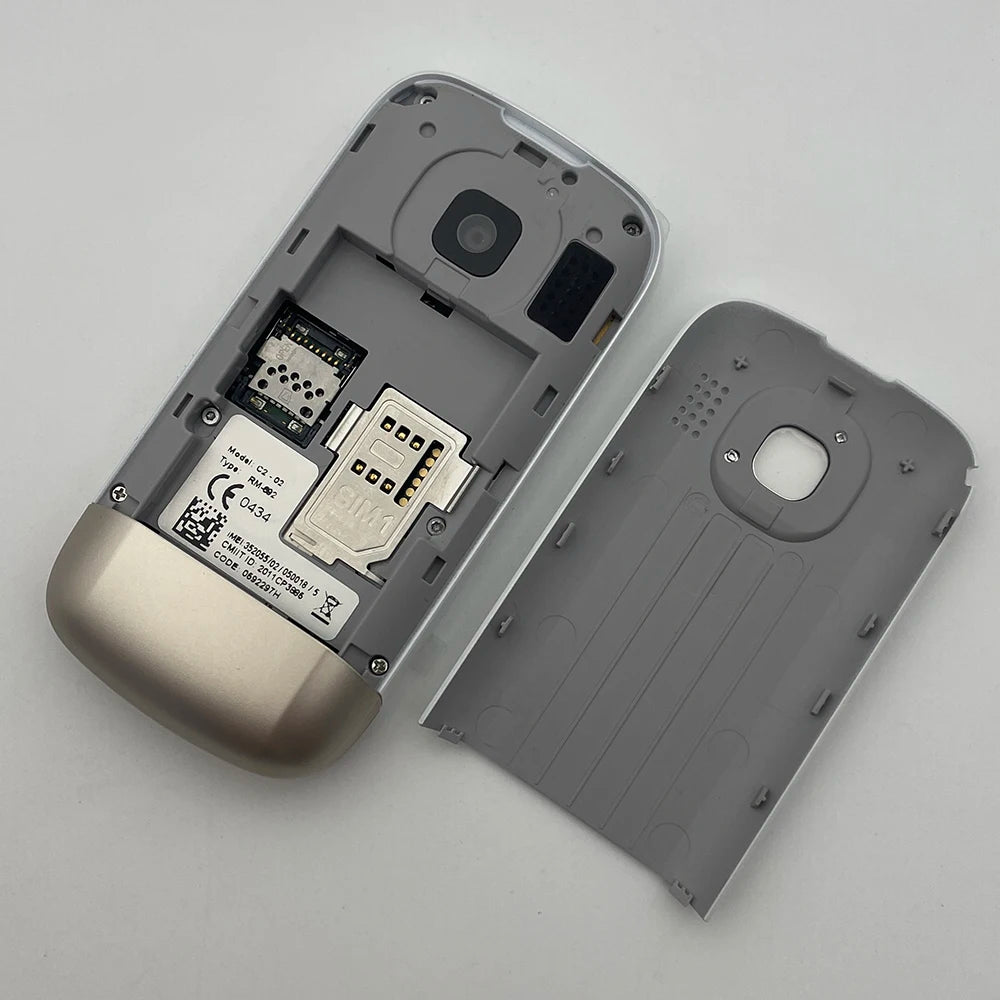 Original C2-02 Slider GSM 2G Mobile Cell Phone 2.6" 2MP Unlocked Cellphone Made in Finland on 2011.