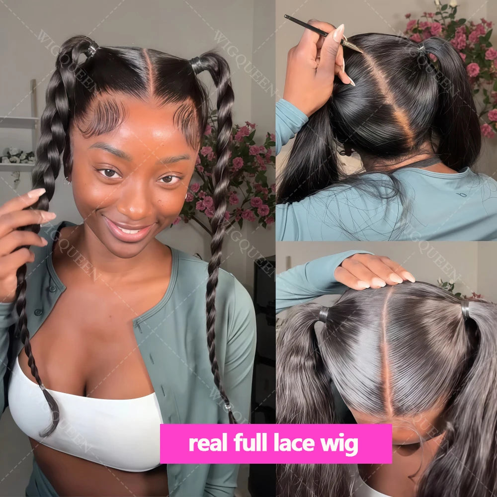 Body Wave 360 Full Lace Front Wig With Invisi Drawstring Upgrade Skinlike Real HD Lace Glueless Wig 13x4 Lace Frontal Wigs