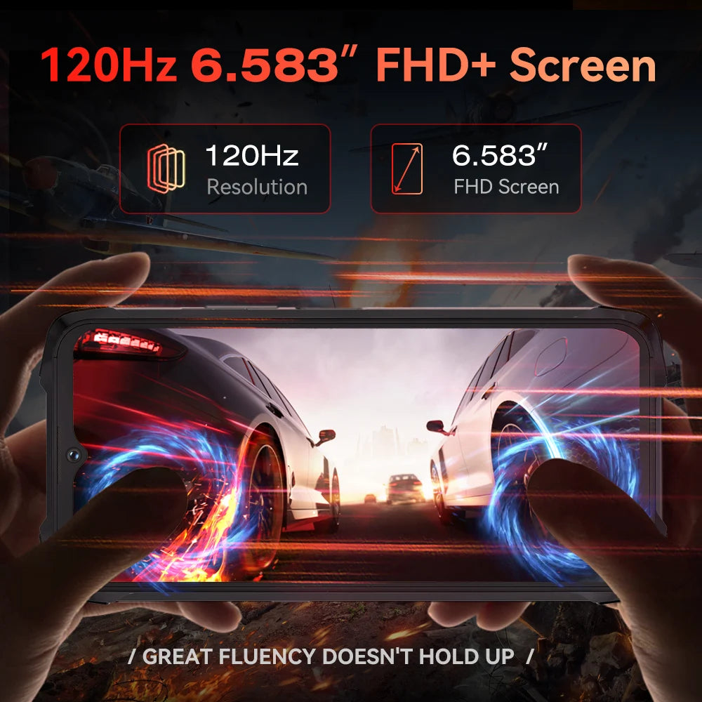 Cubot KingKong 9 Rugged Smartphone Helio G99 4G 6.58-inch 120Hz Screen 12GB+256GB 100MP 10600mAh Battery NFC Android 13