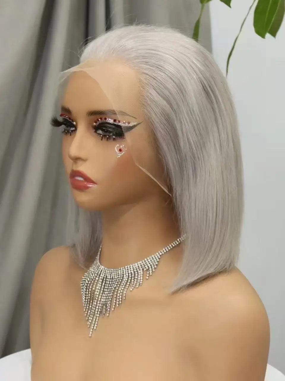 Pink Bob Wig Human Hair Wigs 250% 13x4 Transparent Lace Front Double Drawn Bone Straight Colored Bob Wigs for Black Women