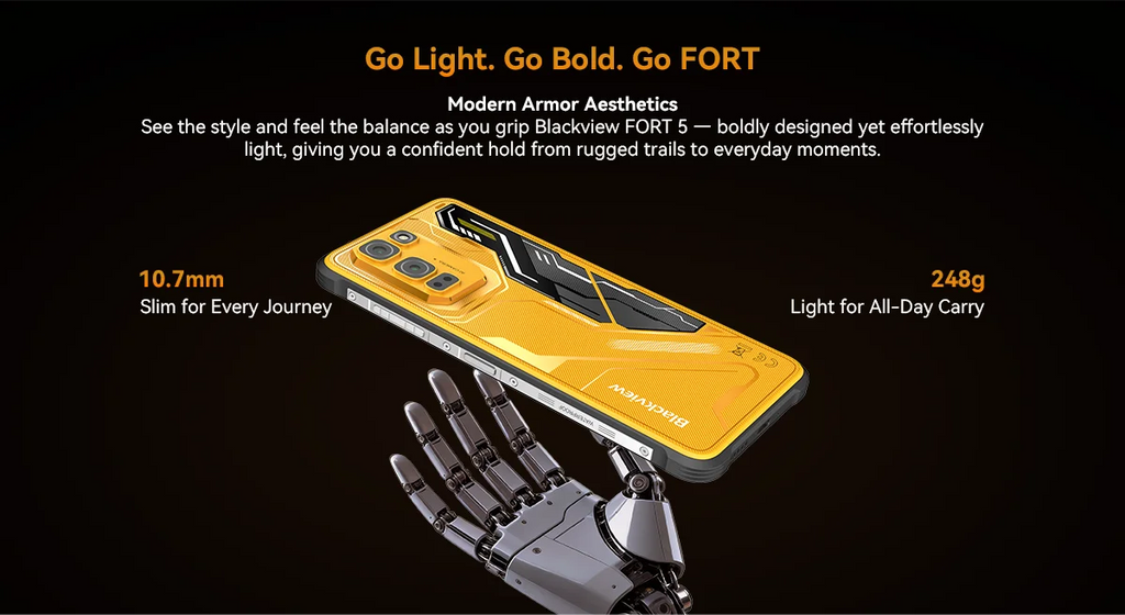 【World premiere】Blackview Fort 5 Rugged SmartPhone 6.78-inch 2.4K 120Hz Display 108Mp Camera 2W BOX Speaker IP68&IP69K Cellpho