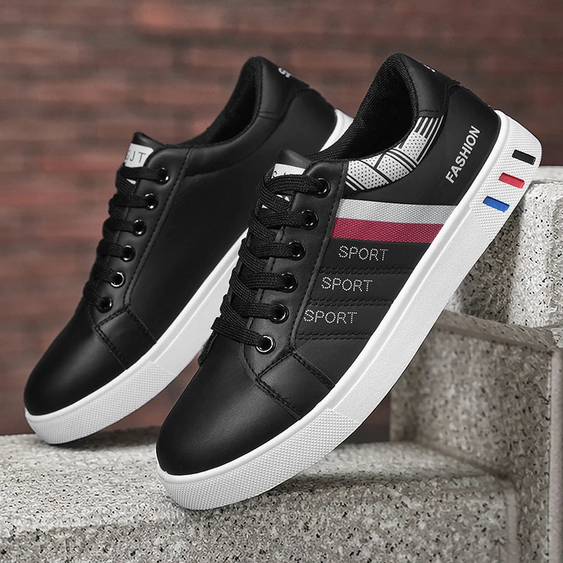 New Trendy Versatile Sneakers for Men, Low-Top Casual Sneakers, Waterproof, Non-Slip, Wear-Resistant Student Sports Shoes, Lightweight Soft-Soled Shoes for Daily Commuting