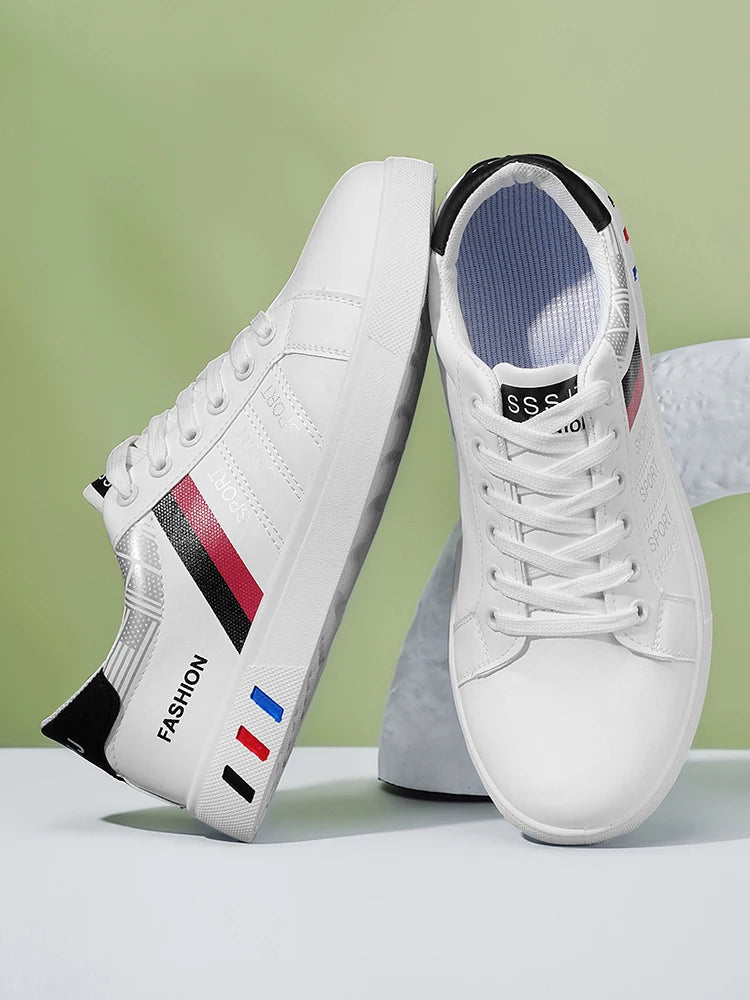 New Trendy Versatile Sneakers for Men, Low-Top Casual Sneakers, Waterproof, Non-Slip, Wear-Resistant Student Sports Shoes, Lightweight Soft-Soled Shoes for Daily Commuting