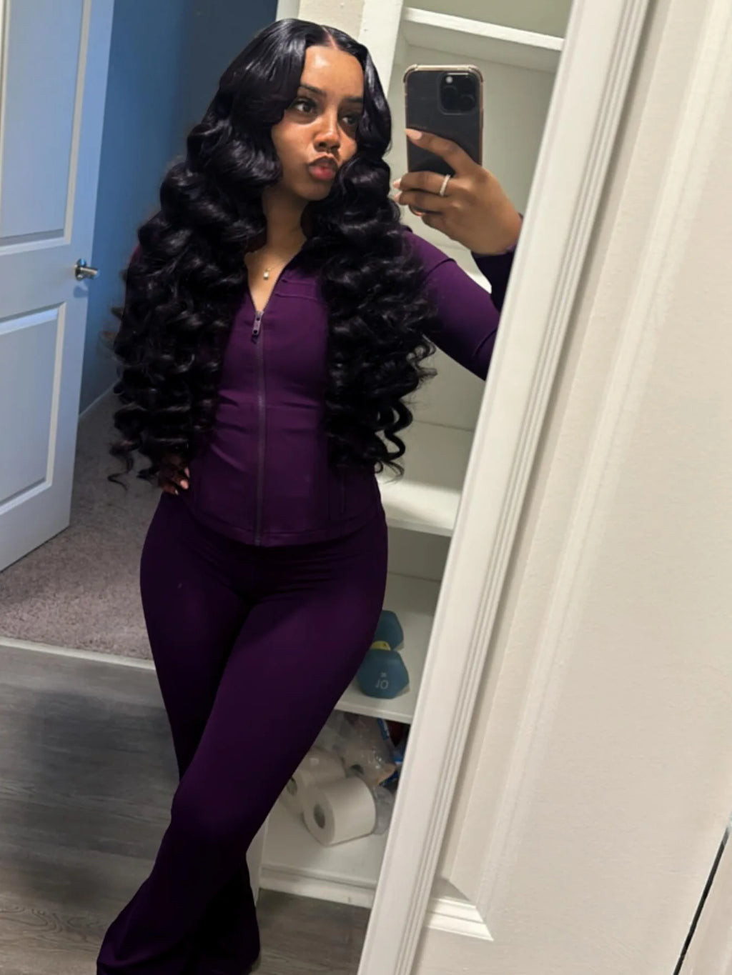 Women 2 Two Piece Outfits Casual Sports Workout Sets Bodycon Tracksuit Long Sleeve Zip Up Jacket Jogger Matching Sweat Pants Set