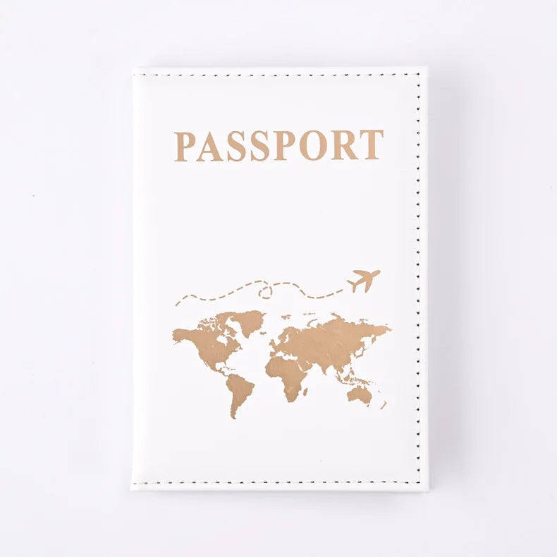 Simple New Passport Cover Case Fashion Credit Card Holder Wallet Pouch Women Men Travel Wedding Passport Covers Holder