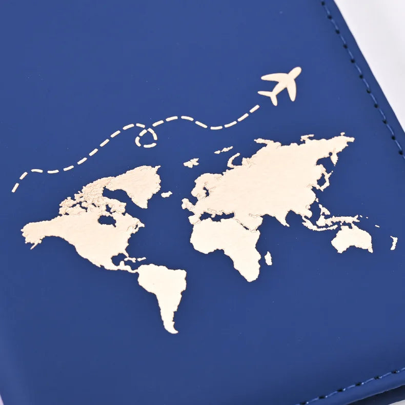Simple New Passport Cover Case Fashion Credit Card Holder Wallet Pouch Women Men Travel Wedding Passport Covers Holder