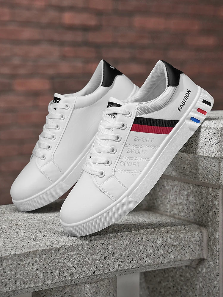 New Trendy Versatile Sneakers for Men, Low-Top Casual Sneakers, Waterproof, Non-Slip, Wear-Resistant Student Sports Shoes, Lightweight Soft-Soled Shoes for Daily Commuting