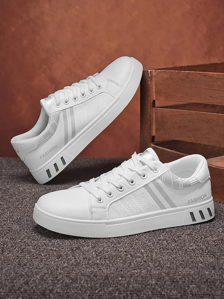 New Trendy Versatile Sneakers for Men, Low-Top Casual Sneakers, Waterproof, Non-Slip, Wear-Resistant Student Sports Shoes, Lightweight Soft-Soled Shoes for Daily Commuting