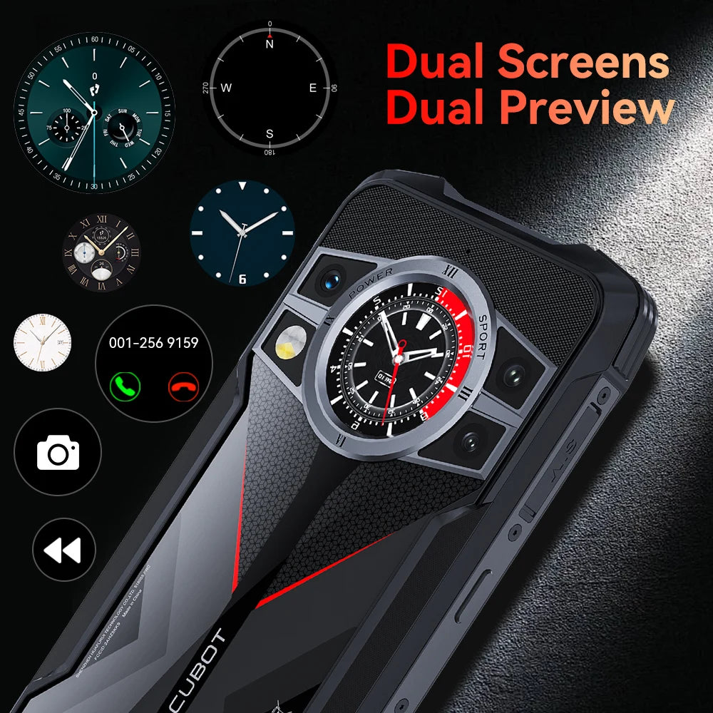 Cubot KingKong 9 Rugged Smartphone Helio G99 4G 6.58-inch 120Hz Screen 12GB+256GB 100MP 10600mAh Battery NFC Android 13