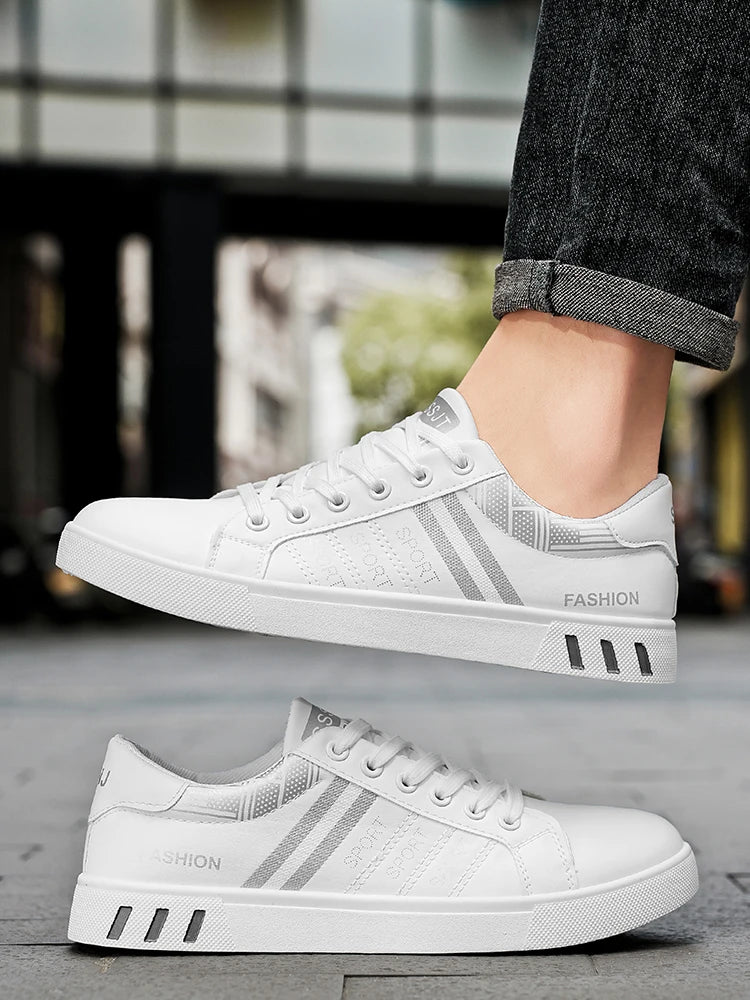 New Trendy Versatile Sneakers for Men, Low-Top Casual Sneakers, Waterproof, Non-Slip, Wear-Resistant Student Sports Shoes, Lightweight Soft-Soled Shoes for Daily Commuting