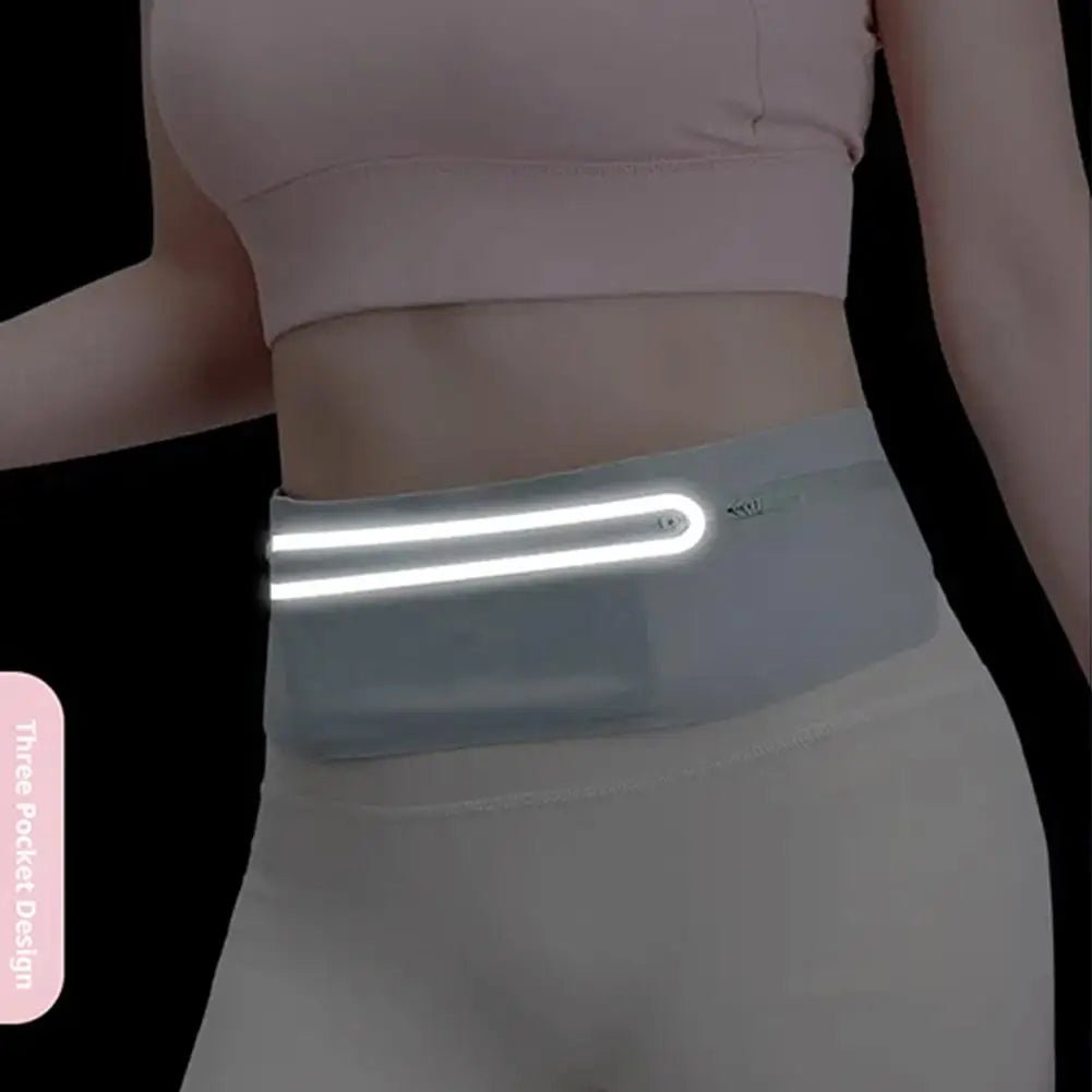 Sports Waist Pack Fanny Pack Wallet Adjustable Men Women Running Pouch Belt Portable Phone Holder Gym Bum Outdoor Running Bags