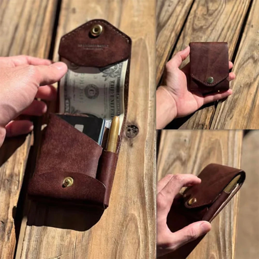Money Wallet Bi-Fold Portable Wallet with Money Pocket Slim Minimalist Wallet Slim Card Holder for Graduation Gift and Daily Use