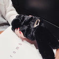 Cute Hairy Rabbit Animal Phone Case For iPhone 15 14 13 Pro Max 12 Mini 11 Pro Max X XS MAX XR 7 8 Plus Soft Plush Cover