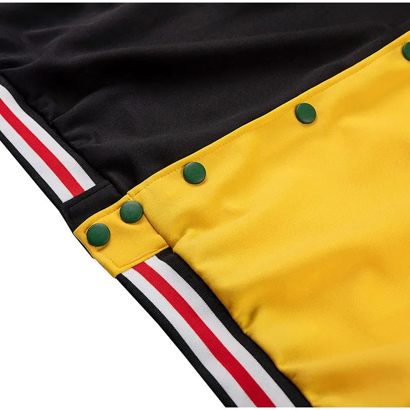 Women Patchwork Contrast Color Letter Embroidery Jackets 2025 Fashion Single Breasted Coat Female Full Sleeve Streetwear XS-4XL