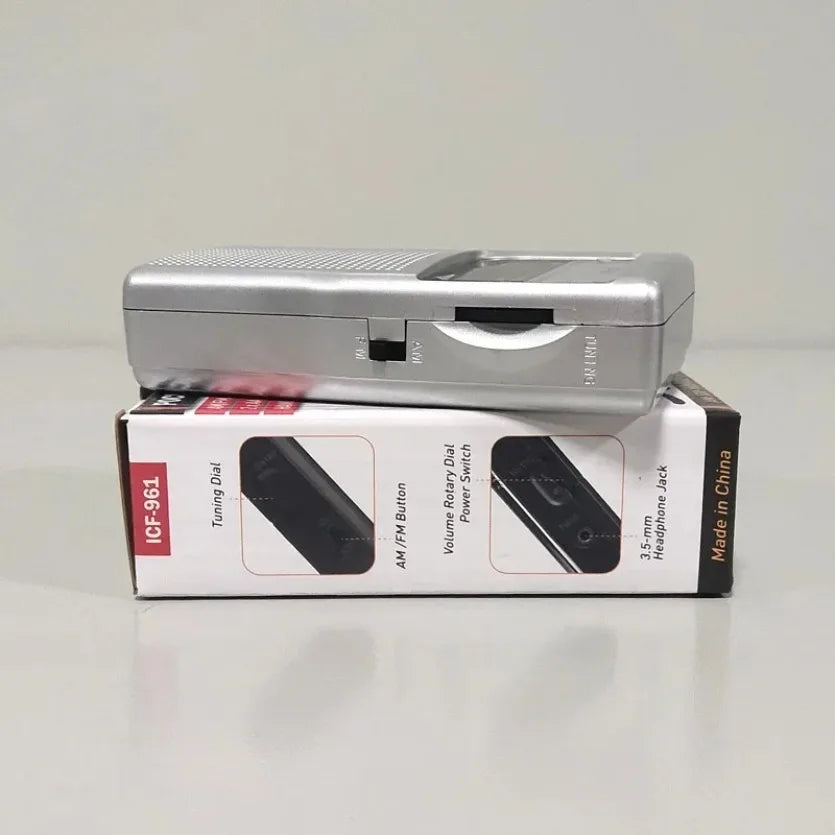 XIKCU ICF-962 Mini Radio FM- AM Battery Operated Portable Radio Best Reception Longest Lasting For Running Walking Home Soundbox