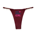 DADDY'S GOOD GIRL Sexy Thong for Women Love Decoration Cotton Crotch Low Rise Underwear Girlfriend Wife Love Free and Fun Thong