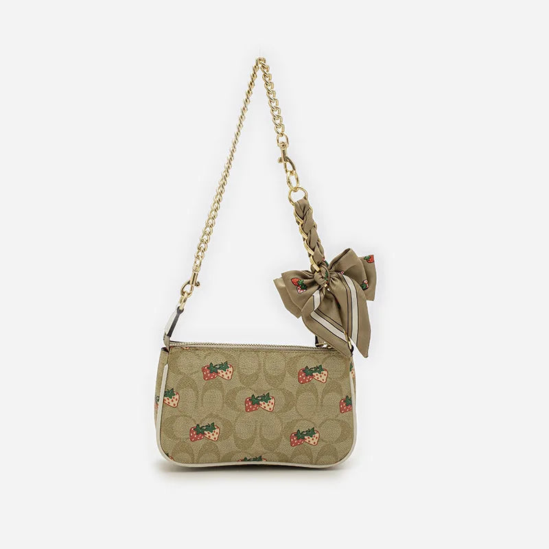 Womens Bag Extension Chain Bow Tie Bag Backpack Strap Hanging Chain Strap DIY Bag Chain Fashion Funny Black Color Simple Pendant