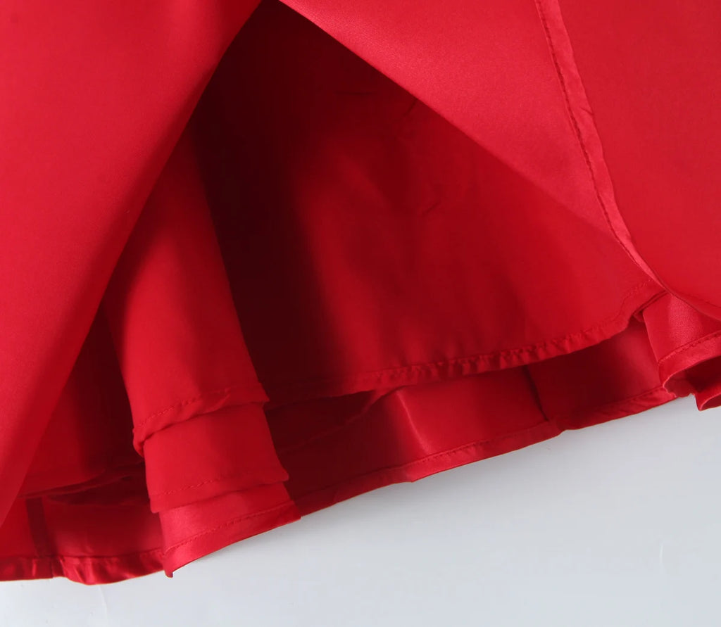 2025 Sexy White Wire Bra Corset Style Satin Sling Dress Women Slim Fit Low Waist Short Ball Gown Swing Dresses Femme Robe Red