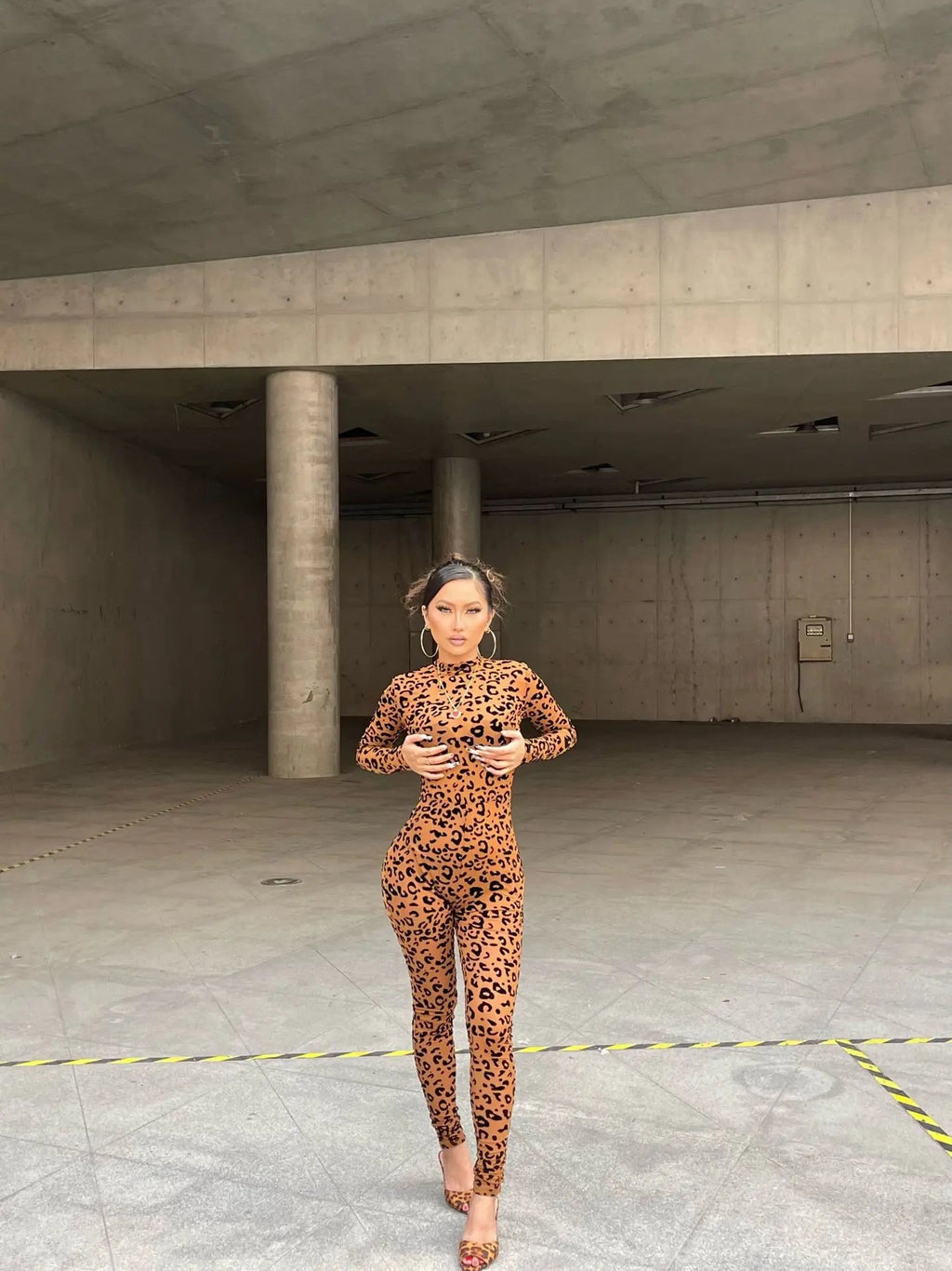2026 Animal Instinct Mesh Bodystocking Leopard See Through Velour Long Sleeve Rompers Womens Jumpsuit Sexy Midnight Clubwear - T&NLIFESTYLE 2026 Animal Instinct Mesh Bodystocking Leopard See Through Velour Long Sleeve Rompers Womens Jumpsuit Sexy Midnight Clubwear