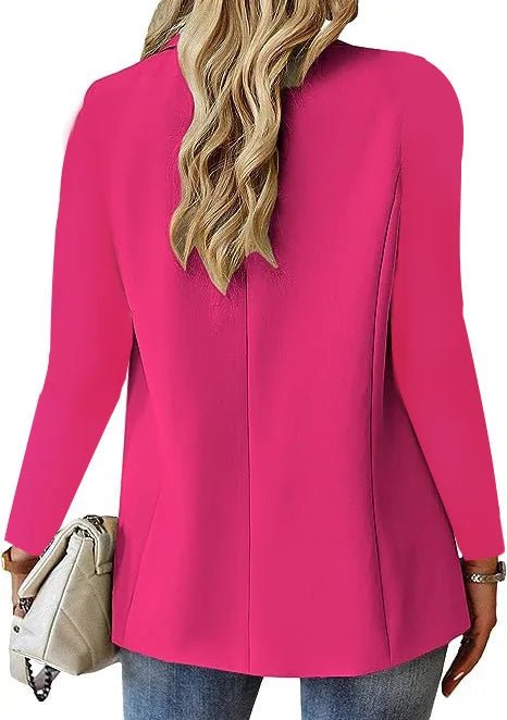 Women OL Blazer Spring Autumn Female One Button Long Sleeve Solid Slim Workwear Business Blazer Coats OUFY - 3008 - T&NLIFESTYLE Women OL Blazer Spring Autumn Female One Button Long Sleeve Solid Slim Workwear Business Blazer Coats OUFY - 3008