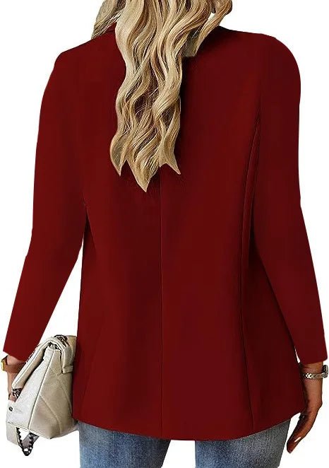 Women OL Blazer Spring Autumn Female One Button Long Sleeve Solid Slim Workwear Business Blazer Coats OUFY - 3008 - T&NLIFESTYLE Women OL Blazer Spring Autumn Female One Button Long Sleeve Solid Slim Workwear Business Blazer Coats OUFY - 3008