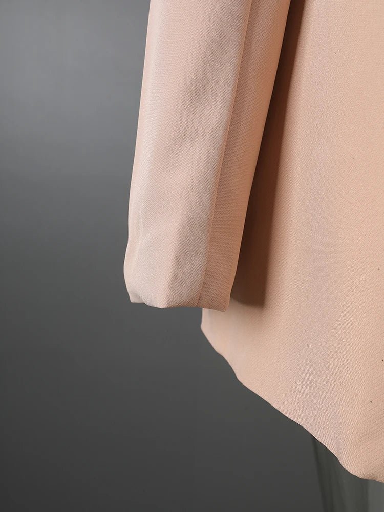 DEAT Fashion White Lace Patchwork Blazer Women's Notched Collar Slim Fit Long Sleeves Single Breasted Suit Jacket New Tide - T&NLIFESTYLE DEAT Fashion White Lace Patchwork Blazer Women's Notched Collar Slim Fit Long Sleeves Single Breasted Suit Jacket New Tide