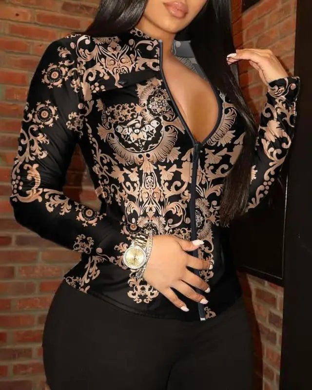 Women's New Fashion Button Pocket Slim Fit V - neck Popular Single Breasted Long Sleeved Versatile Leather Shirt 2025 - T&NLIFESTYLE Women's New Fashion Button Pocket Slim Fit V - neck Popular Single Breasted Long Sleeved Versatile Leather Shirt 2025