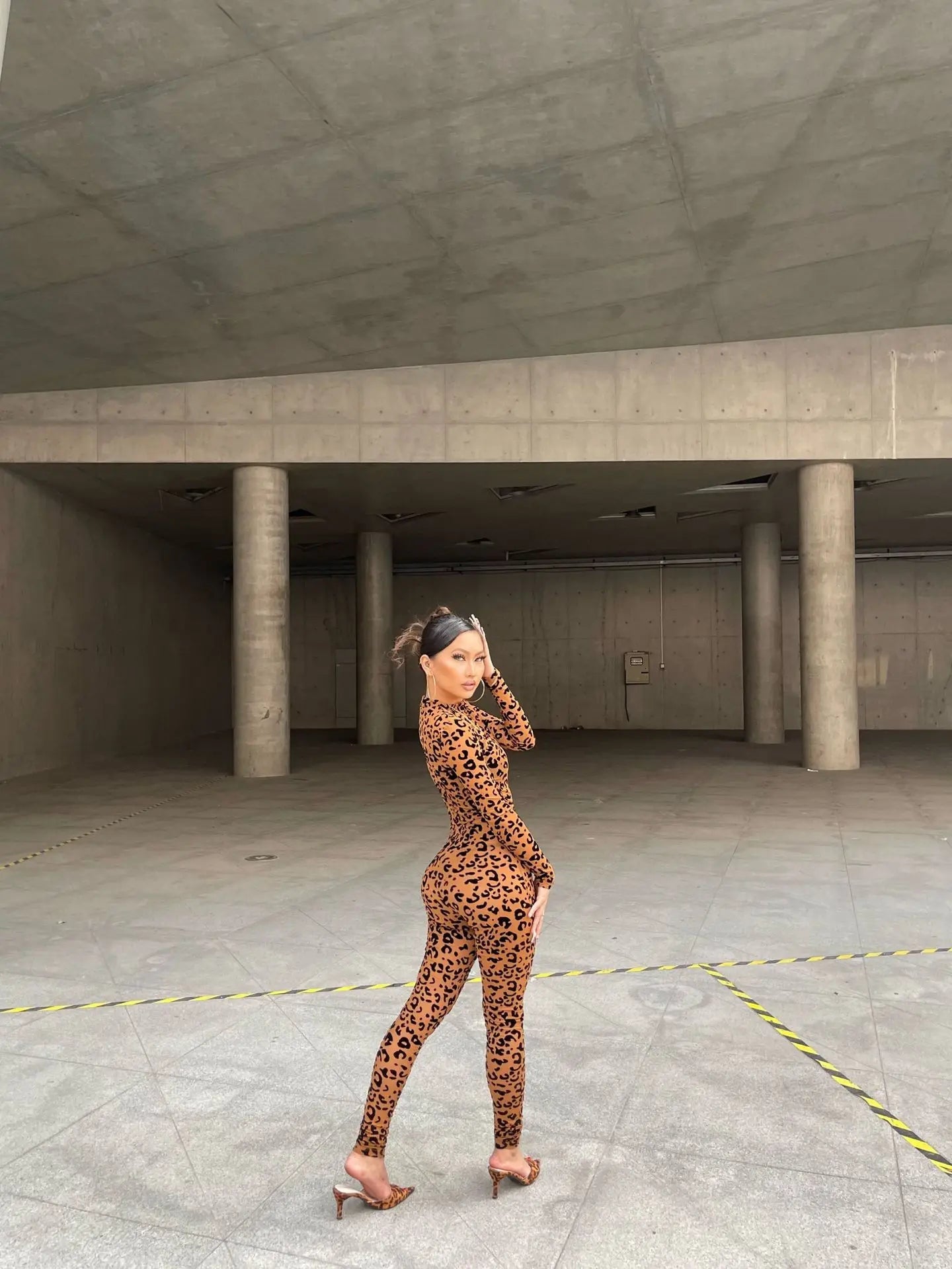 2026 Animal Instinct Mesh Bodystocking Leopard See Through Velour Long Sleeve Rompers Womens Jumpsuit Sexy Midnight Clubwear - T&NLIFESTYLE 2026 Animal Instinct Mesh Bodystocking Leopard See Through Velour Long Sleeve Rompers Womens Jumpsuit Sexy Midnight Clubwear