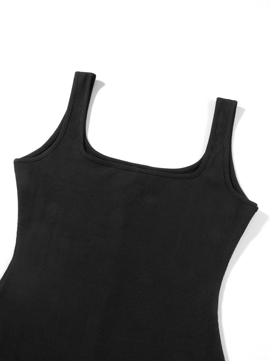 Women Sleeveless Bodycon Jumpsuit Summer Solid Color U - neck Romper Pants Streetwear Clubwear - T&NLIFESTYLE Women Sleeveless Bodycon Jumpsuit Summer Solid Color U - neck Romper Pants Streetwear Clubwear