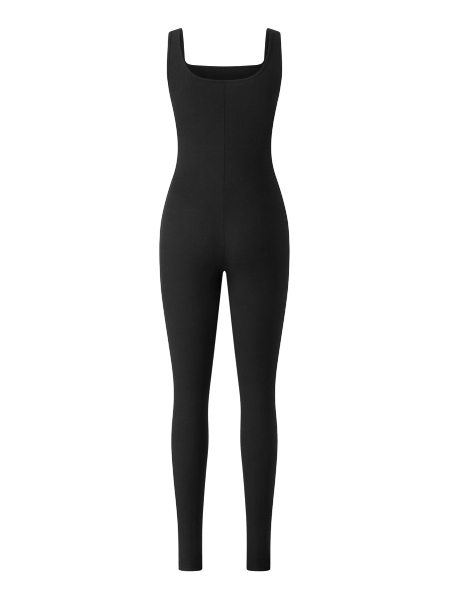 Women Sleeveless Bodycon Jumpsuit Summer Solid Color U - neck Romper Pants Streetwear Clubwear - T&NLIFESTYLE Women Sleeveless Bodycon Jumpsuit Summer Solid Color U - neck Romper Pants Streetwear Clubwear