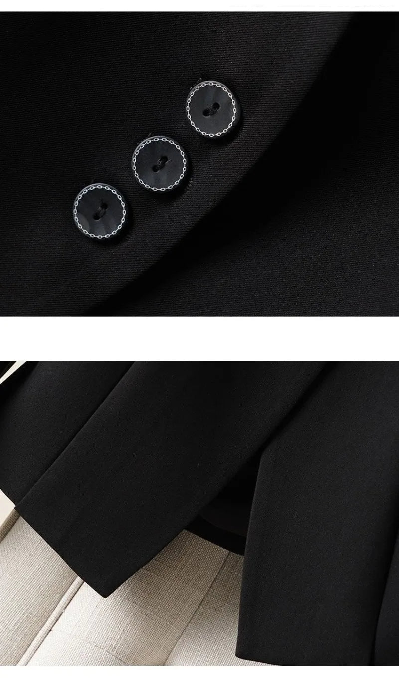2026 New Women Blazer Jacket New Korean Fashion Long Sleeves Suit Coat Clothes Loose Slim Black Blazer for Women Chic Tops - T&NLIFESTYLE 2026 New Women Blazer Jacket New Korean Fashion Long Sleeves Suit Coat Clothes Loose Slim Black Blazer for Women Chic Tops