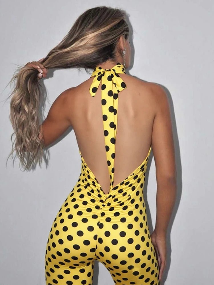Weird Puss Colorful Print Romper Women Halter Bandage Summer Sexy Hipster Backless Activity Workout Fit Tight Stretch Playsuits - T&NLIFESTYLE Weird Puss Colorful Print Romper Women Halter Bandage Summer Sexy Hipster Backless Activity Workout Fit Tight Stretch Playsuits