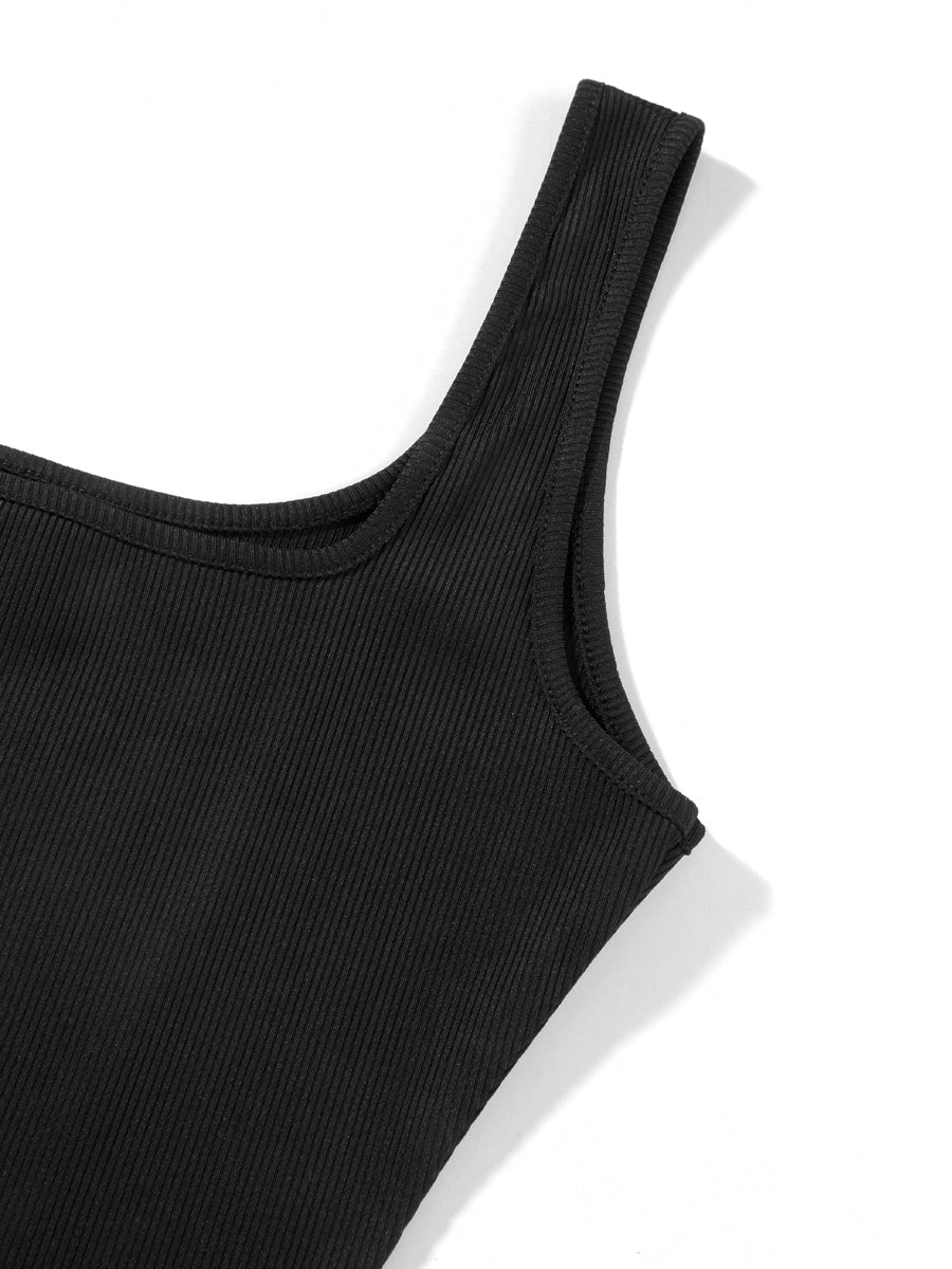 Women Sleeveless Bodycon Jumpsuit Summer Solid Color U - neck Romper Pants Streetwear Clubwear - T&NLIFESTYLE Women Sleeveless Bodycon Jumpsuit Summer Solid Color U - neck Romper Pants Streetwear Clubwear