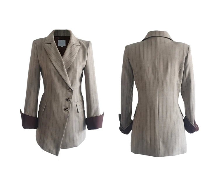 H Han Queen Autumn Winner Formal New Two Piece Set 2024 Elegant Long Sleeve Suit Jacket & Pants Sets Korean Casual Women's Suits - T&NLIFESTYLE H Han Queen Autumn Winner Formal New Two Piece Set 2024 Elegant Long Sleeve Suit Jacket & Pants Sets Korean Casual Women's Suits