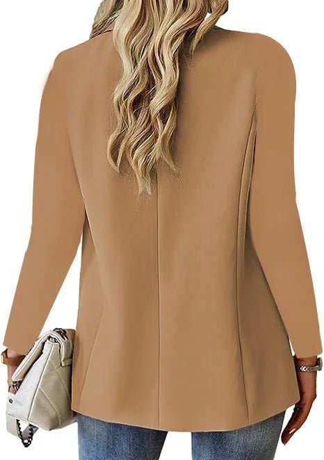 Women OL Blazer Spring Autumn Female One Button Long Sleeve Solid Slim Workwear Business Blazer Coats OUFY - 3008 - T&NLIFESTYLE Women OL Blazer Spring Autumn Female One Button Long Sleeve Solid Slim Workwear Business Blazer Coats OUFY - 3008
