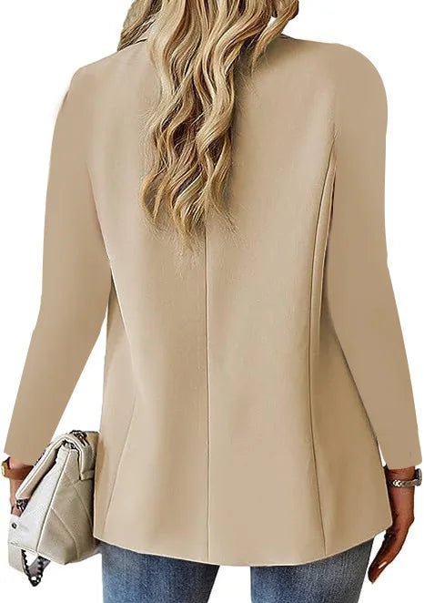 Women OL Blazer Spring Autumn Female One Button Long Sleeve Solid Slim Workwear Business Blazer Coats OUFY - 3008 - T&NLIFESTYLE Women OL Blazer Spring Autumn Female One Button Long Sleeve Solid Slim Workwear Business Blazer Coats OUFY - 3008