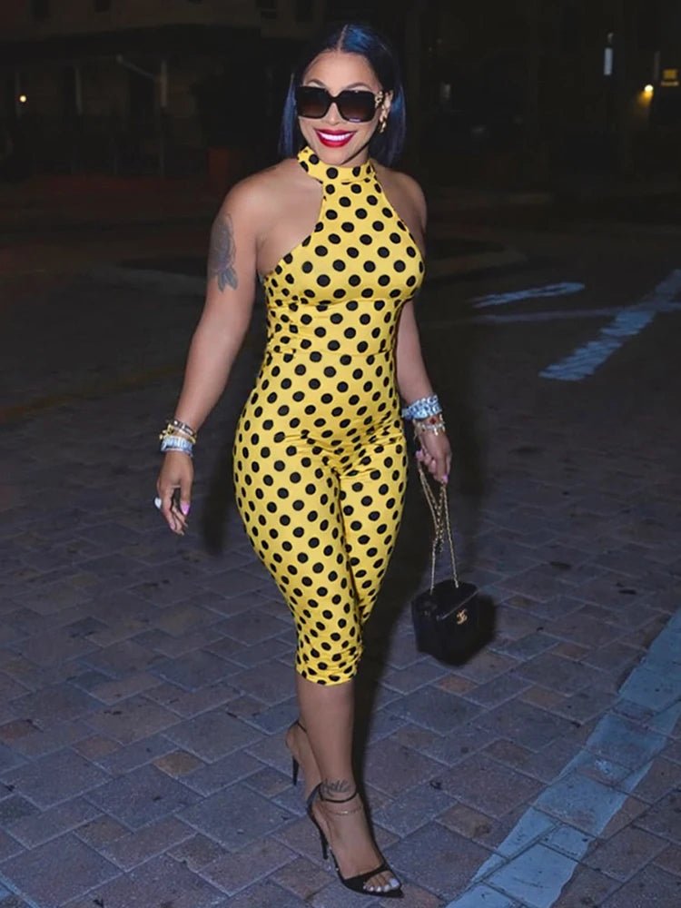 Weird Puss Colorful Print Romper Women Halter Bandage Summer Sexy Hipster Backless Activity Workout Fit Tight Stretch Playsuits - T&NLIFESTYLE Weird Puss Colorful Print Romper Women Halter Bandage Summer Sexy Hipster Backless Activity Workout Fit Tight Stretch Playsuits