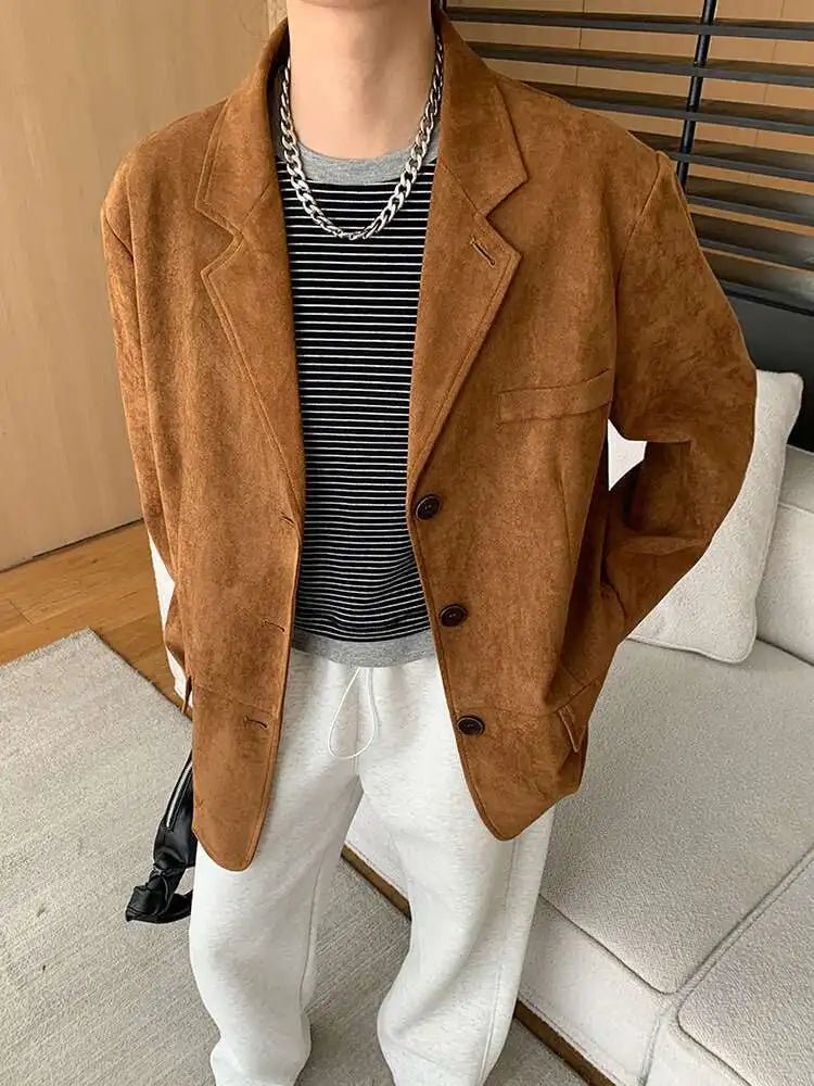 [LANMREM] Vintage Blazers For Women Notched Single Breasted Long Sleeve Office Lady Loose Jackets 2025 Autumn New 26D9821 - T&NLIFESTYLE [LANMREM] Vintage Blazers For Women Notched Single Breasted Long Sleeve Office Lady Loose Jackets 2025 Autumn New 26D9821